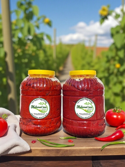 Biber Salçası 5kg + Domates Salçası 5kg